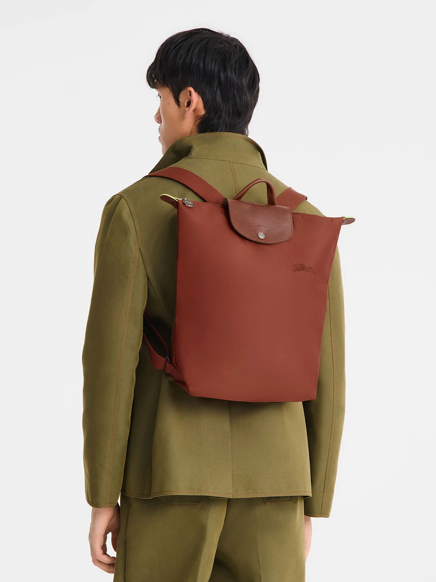 LONGCHAMP | Le Pliage Rucksack Medium, Chataigne | 
